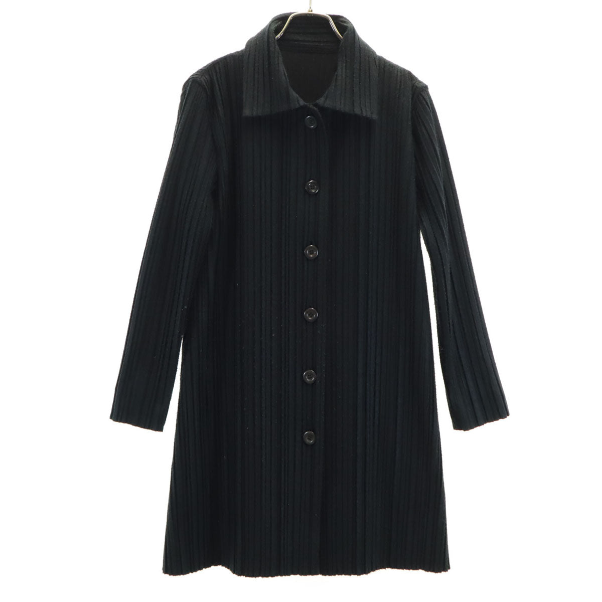 PLEATS PLEASE プリーツプリーズ 日本製 プリーツ コート 3 黒 レディース