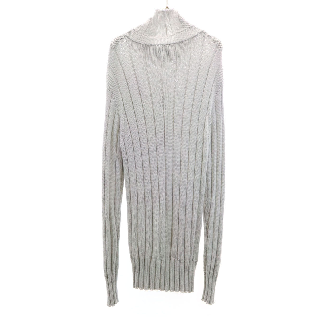 ARMANI アルマーニ イタリア製 ウール 長袖 ハイネック セーター 50 グレー COLLEZIONI ニット メンズ