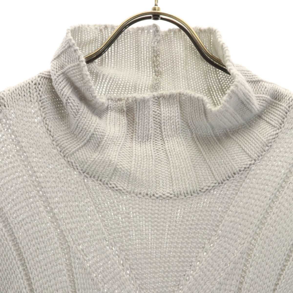 ARMANI アルマーニ イタリア製 ウール 長袖 ハイネック セーター 50 グレー COLLEZIONI ニット メンズ