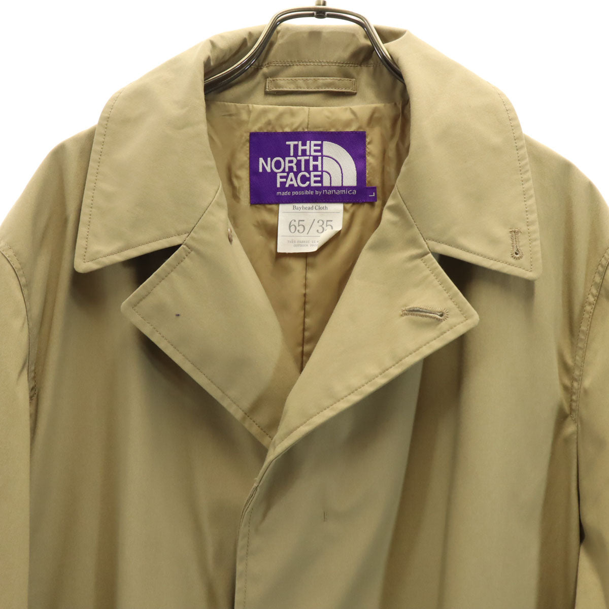 THE NORTH FACE ノースフェイス パープルレーベル ステンカラーコート L ベージュ NP2212N アウトドア メンズ