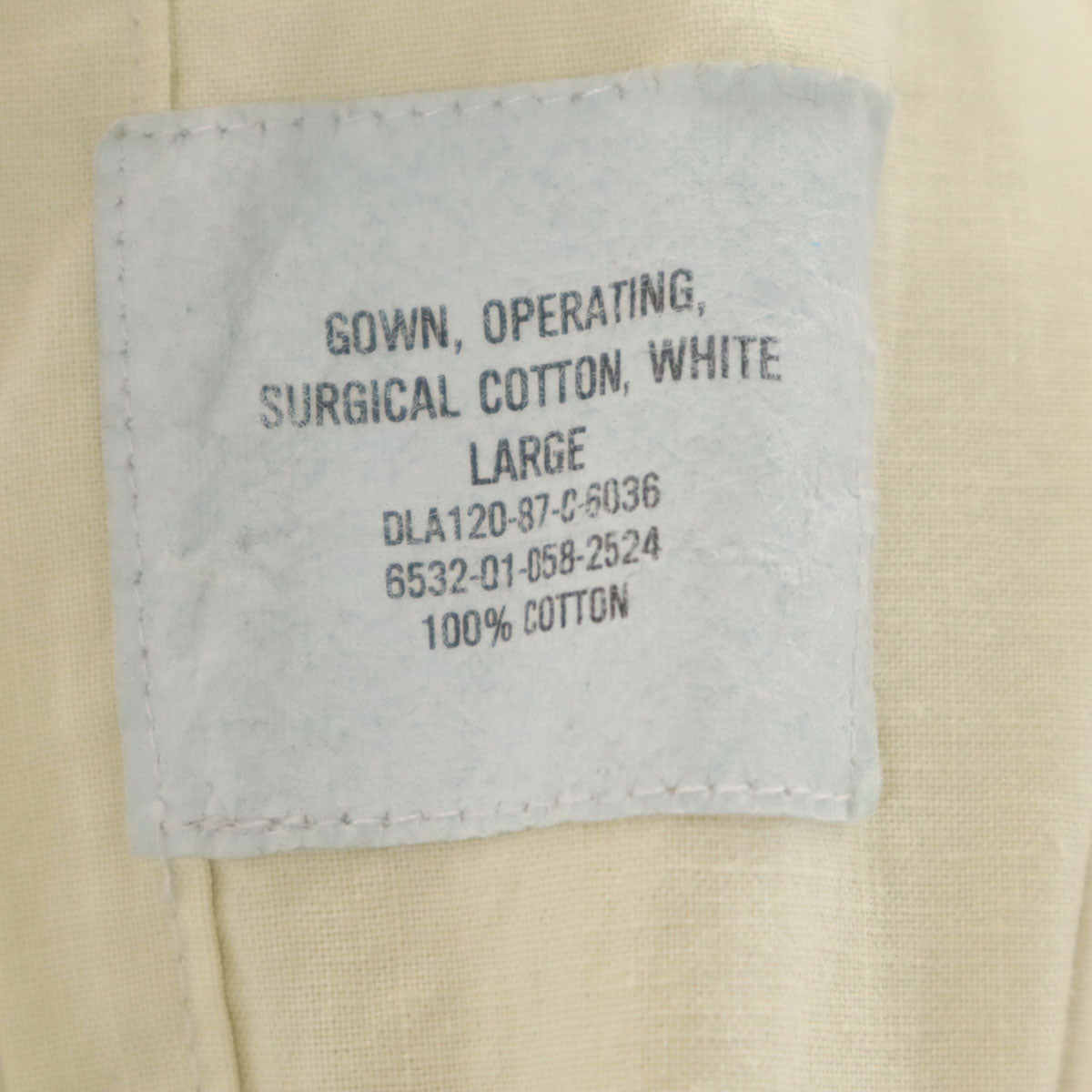 US ARMY アメリカ軍 80s DLA ヴィンテージ ガウンコート L オフホワイト メンズ