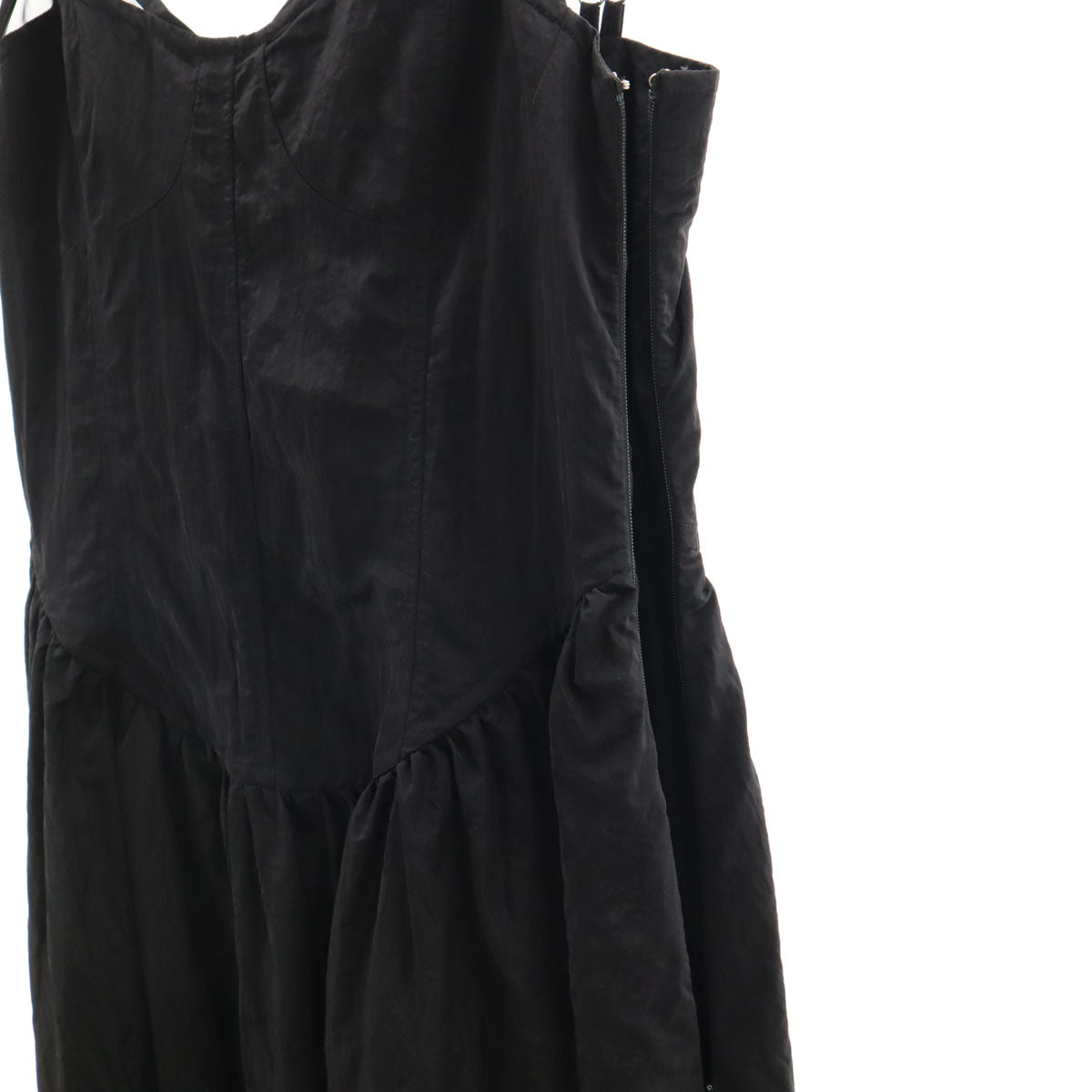 MAISON SPECIAL メゾンスペシャル コルセット ロング キャミワンピース 36 黒 レディース