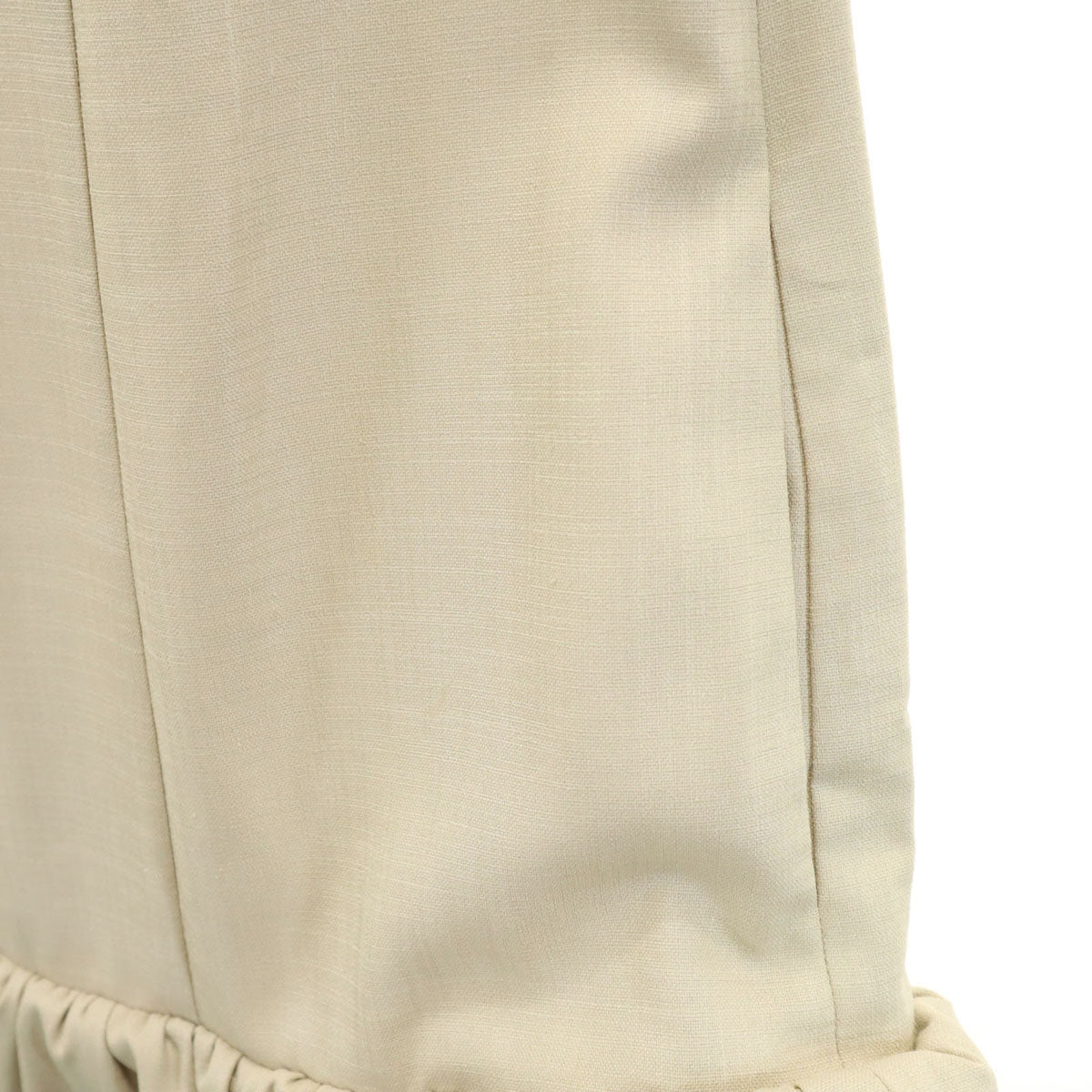 FOXEY NEW YORK フォクシーニューヨーク 日本製 ノースリーブ ミニワンピース 38 ベージュ系 レディース