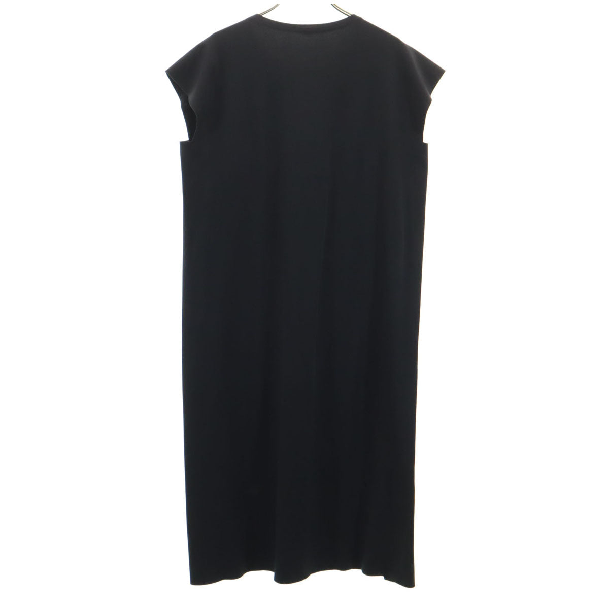 PLEATS PLEASE プリーツプリーズ 日本製 フレンチスリーブ ロングワンピース 3 黒 レディース