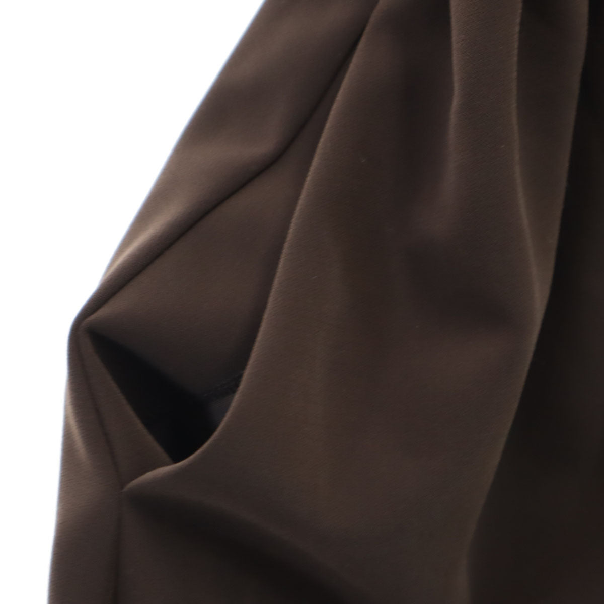 Rene ルネ 日本製 フレンチスリーブ 膝丈ワンピース 36 ブラウン レディース