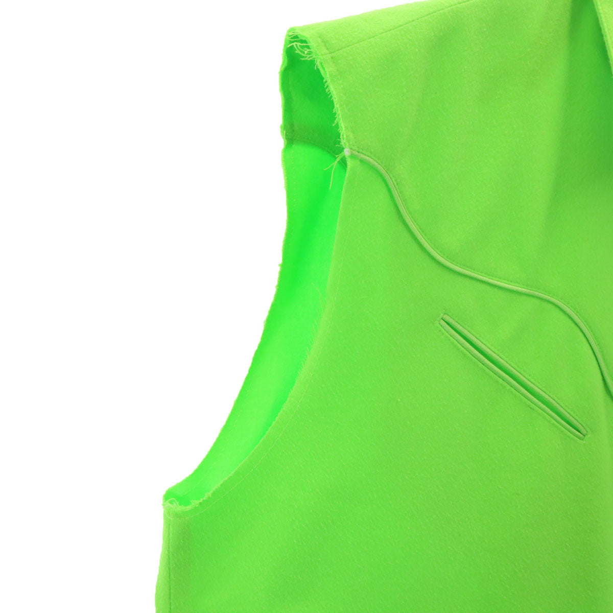 Maison Margiela メゾンマルジェラ イタリア製 ノースリーブ ウエスタン ロングワンピース 38 グリーン系 レディース