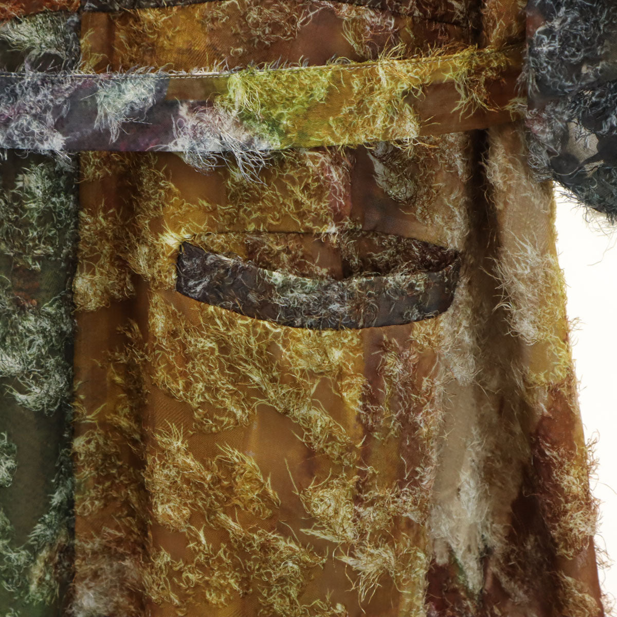 未使用 AMERI UNDRESSED アメリ 半袖 カットジャガード シャツワンピース S ブラウン系 レディース