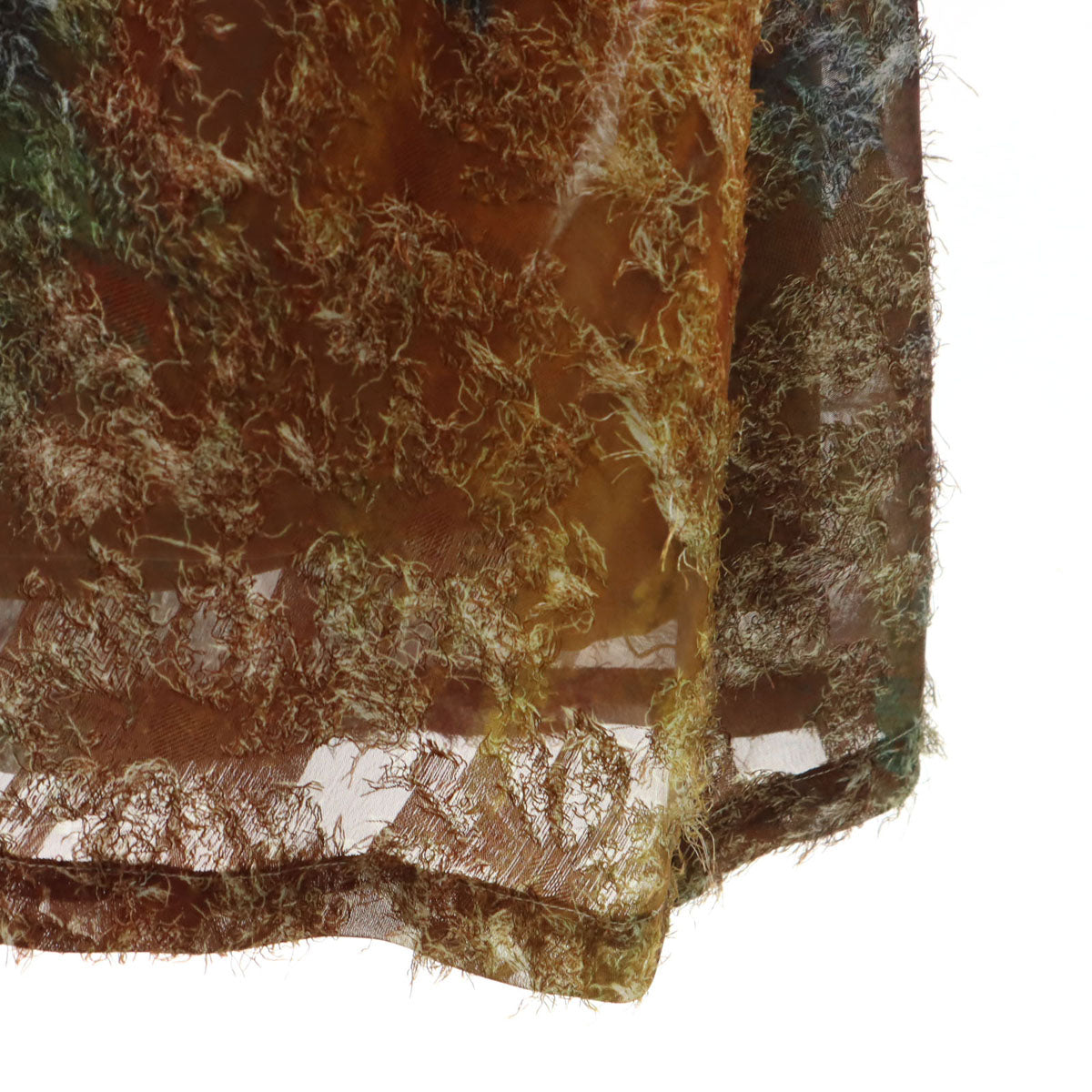 未使用 AMERI UNDRESSED アメリ 半袖 カットジャガード シャツワンピース S ブラウン系 レディース