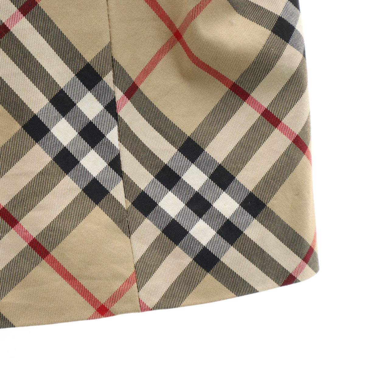 BURBERRY BLUE LABEL バーバリーブルーレーベル チェック柄 ノースリーブ ワンピース 38 ベージュ系 三陽商会 レディース