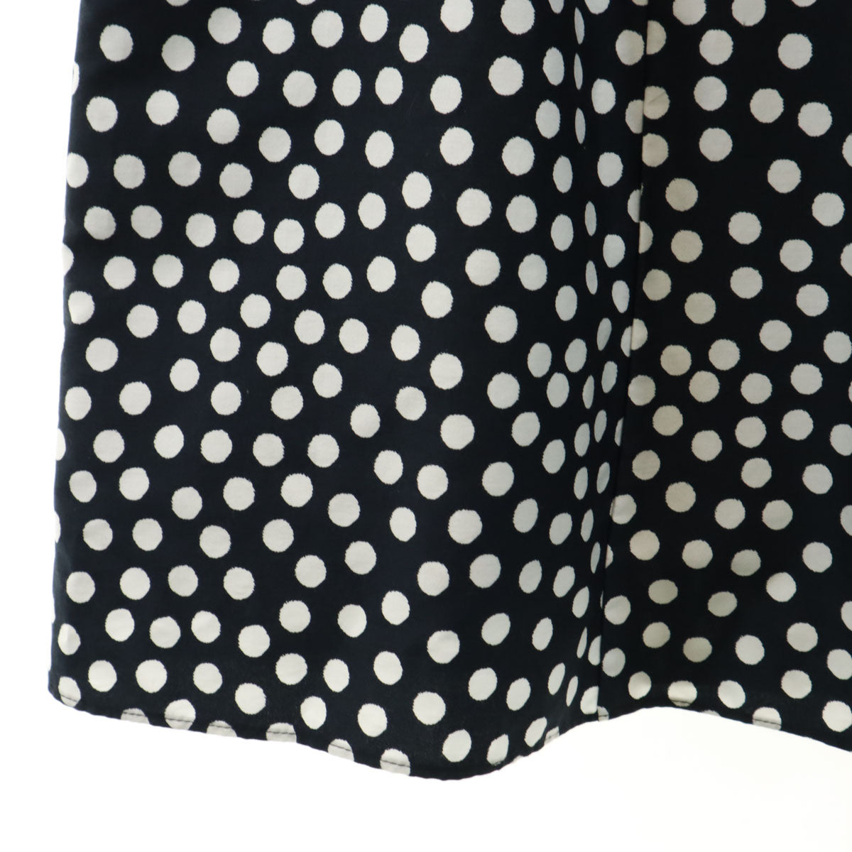 Laura Ashley ローラアシュレイ ドット柄 ノースリーブ ワンピース 11 ネイビー系 水玉 レディース