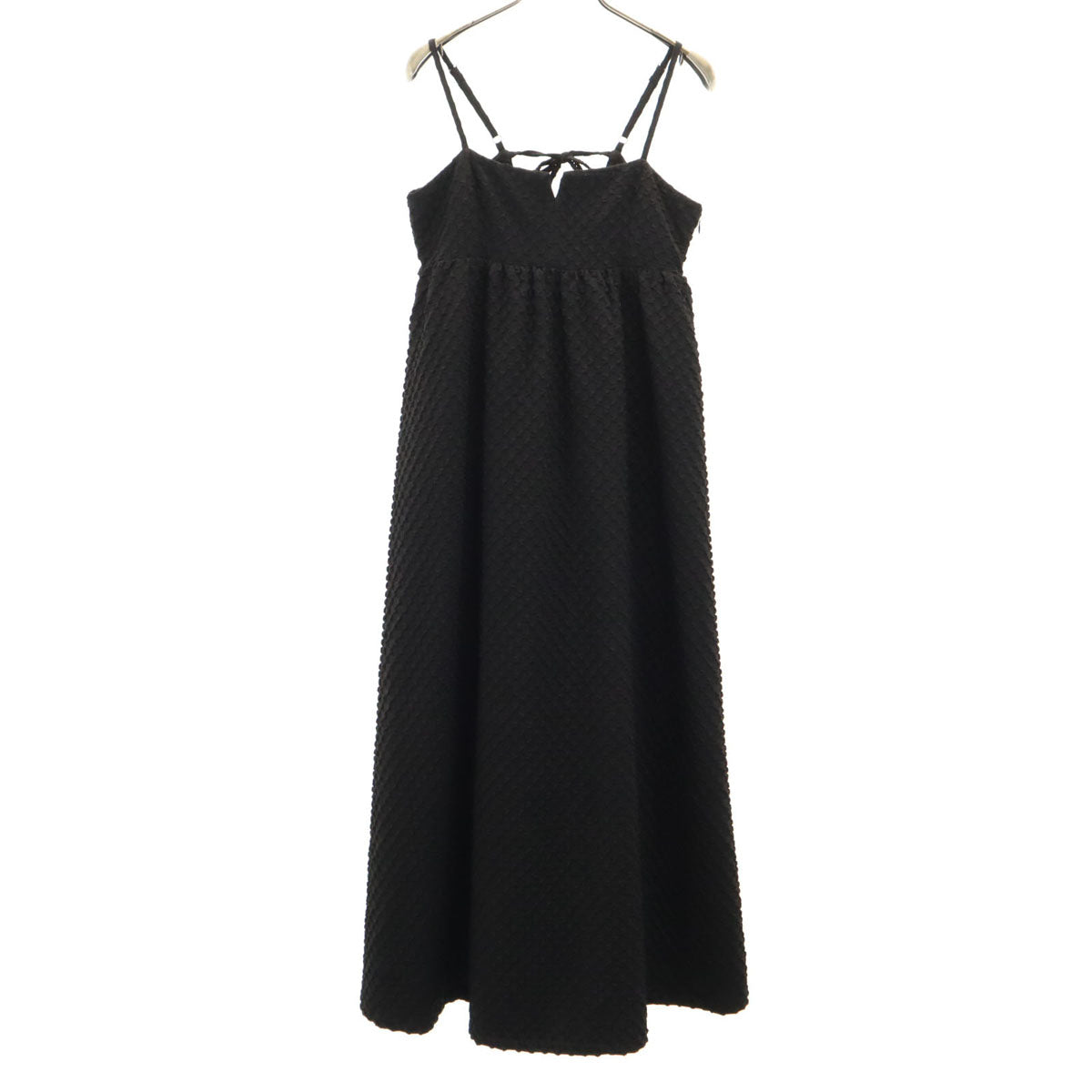 Ray Beams レイビームス フクレ ジャガード キャミワンピース 0 ブラック レディース