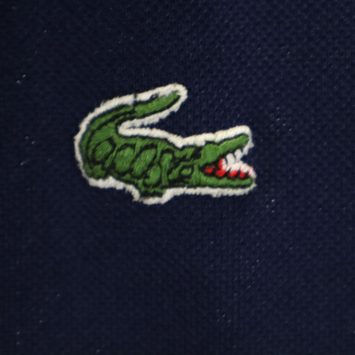 CHEMISE LACOSTE シュミーズラコステ 80s フランス製 半袖 ポロ ワンピース 40 ネイビー レディース