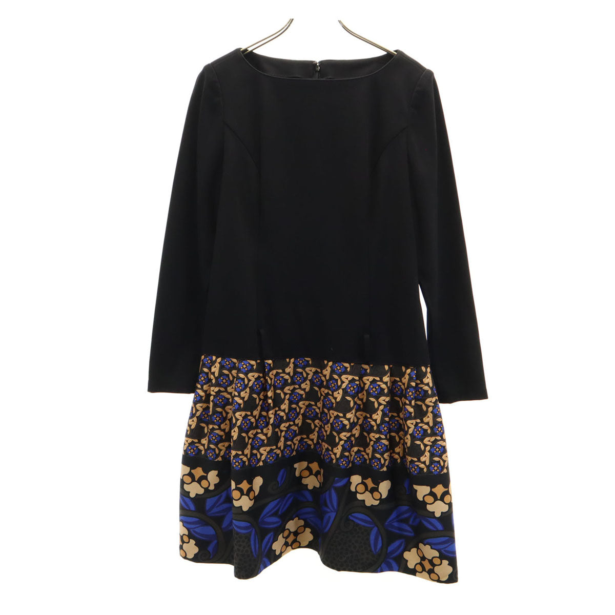 miss ashida ミスアシダ 長袖 膝丈ワンピース 13 ブラック系 レディース