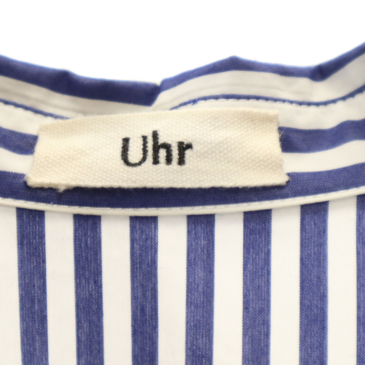 Uhr ウーア 長袖 ロングワンピース 36 ブルー系 レディース