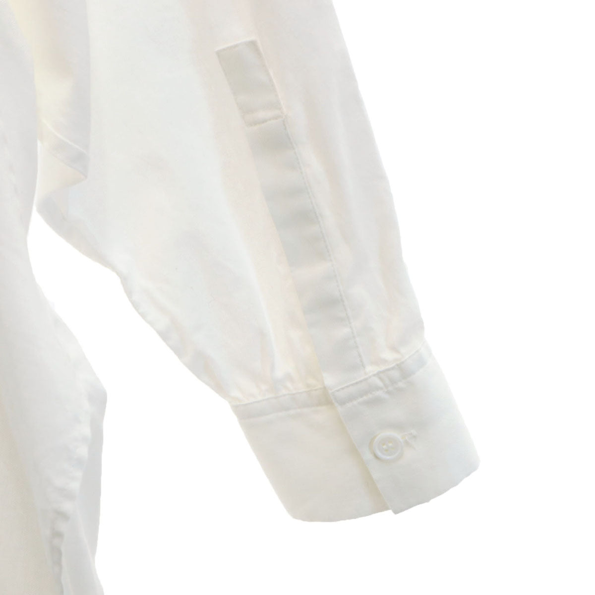 Y's ワイズ 日本製 長袖 ノーカラーシャツ 1 白 メンズ