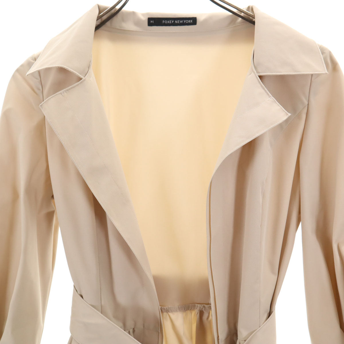 FOXEY NEW YORK フォクシーニューヨーク 日本製 コート 38 ベージュ レディース