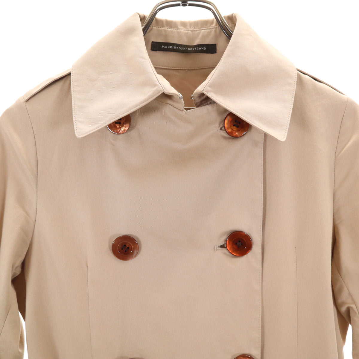 Mackintosh マッキントッシュ スコットランド製 トレンチコート 32 ベージュ レディース