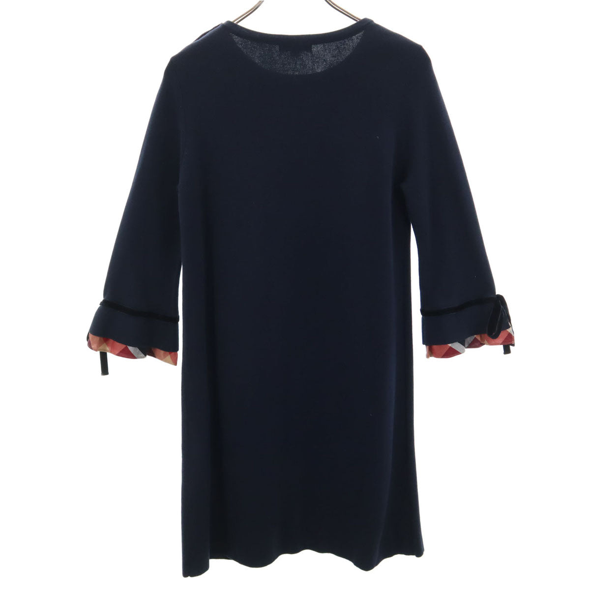 BLUE LABEL CRESTBRIDGE ブルーレーベルクレストブリッジ 長袖 ワンピース 38 ネイビー レディース