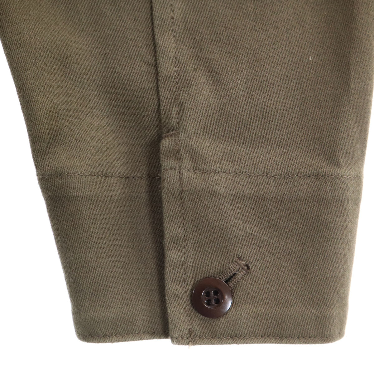 KIJI キジ 日本製 長袖 Vネック セーラー ワンピース 1 オリーブ レディース