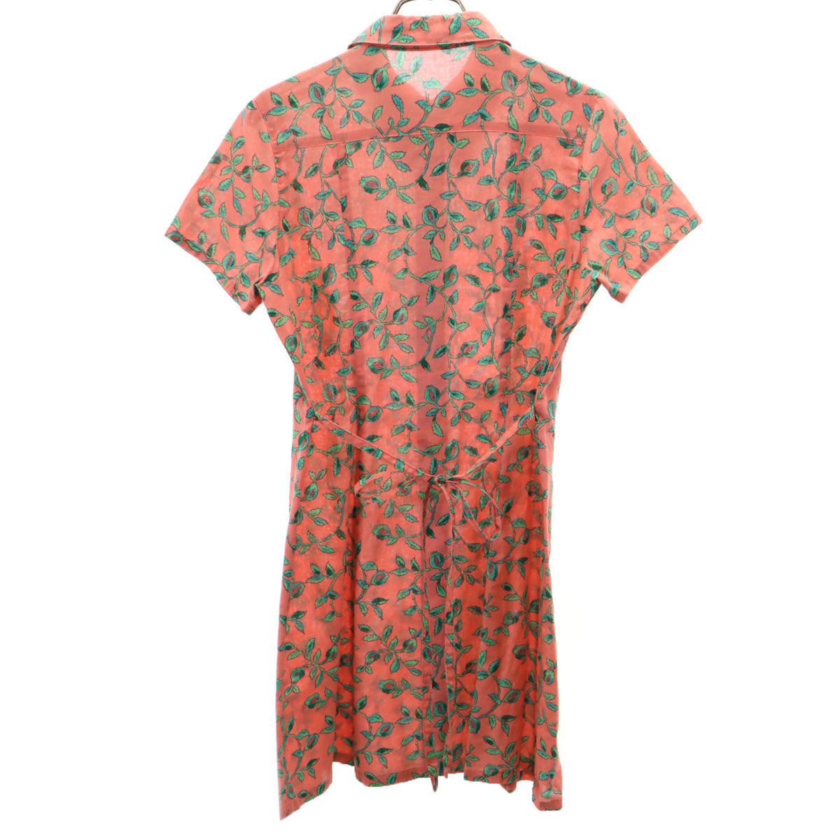 KENZO ケンゾー 90s オールド 花柄 半袖 シャツワンピース ピンク系 レディース