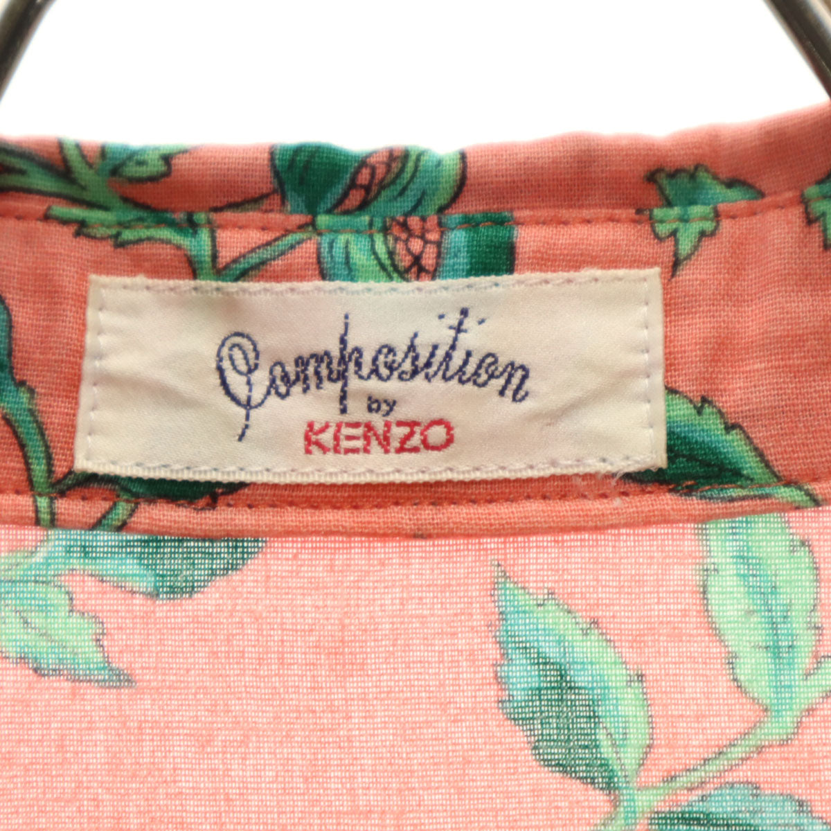 KENZO ケンゾー 90s オールド 花柄 半袖 シャツワンピース ピンク系 レディース