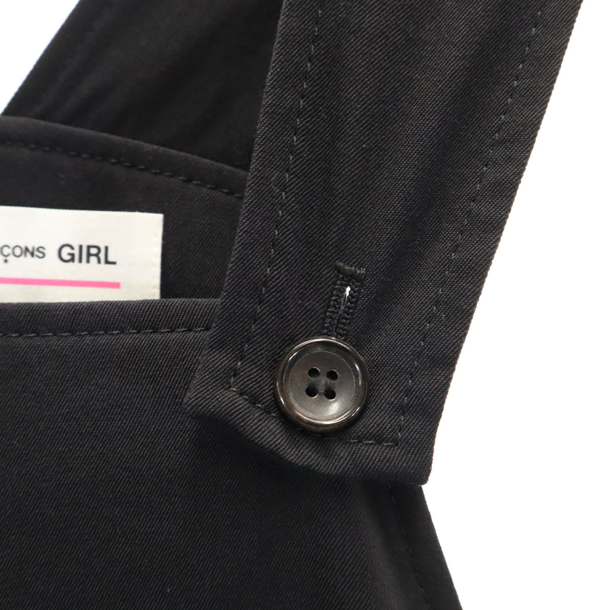 COMME des GARCONS コムデギャルソン 2016年 日本製 ウール ジャンパースカート XS 黒 GIRL レディース