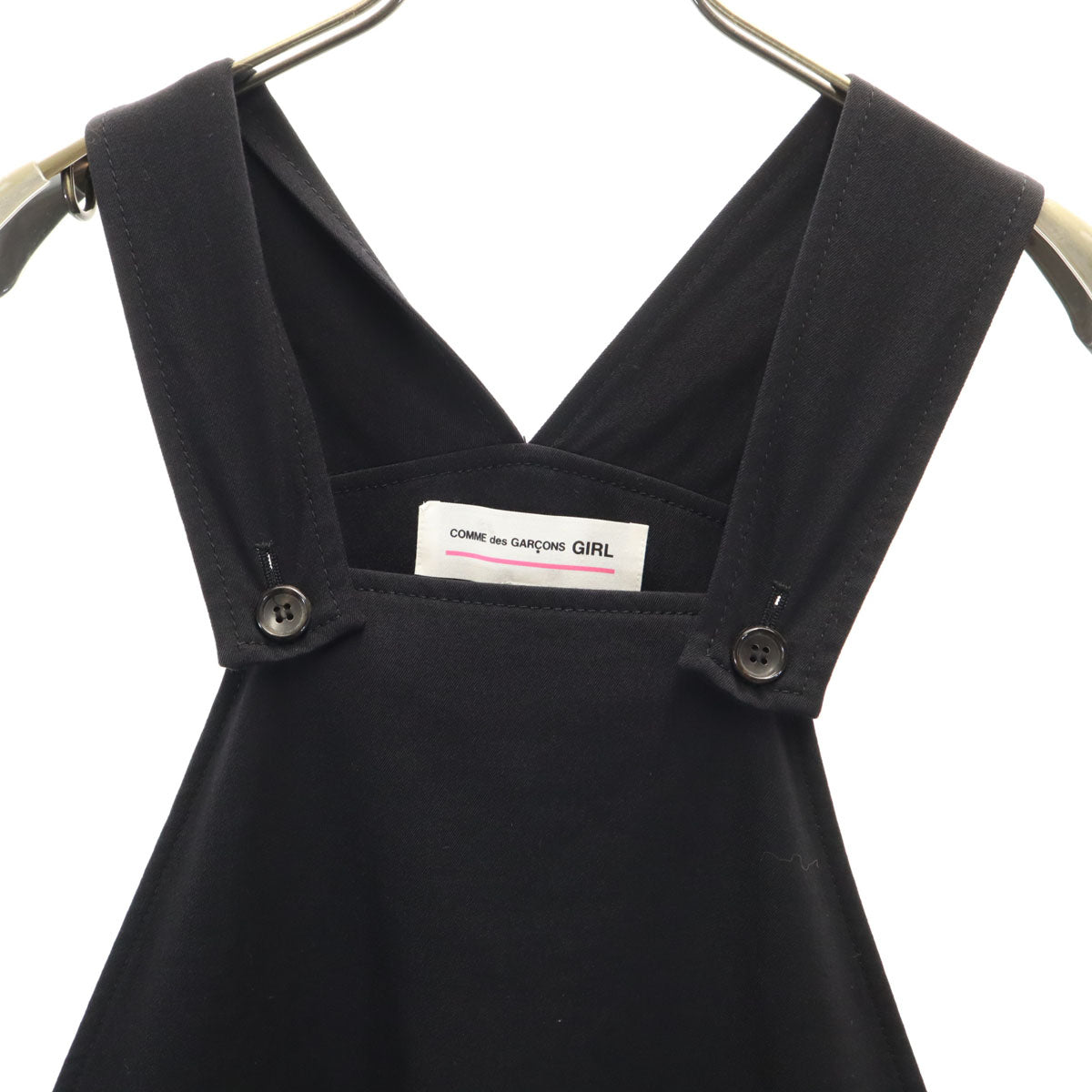 COMME des GARCONS コムデギャルソン 2016年 日本製 ウール ジャンパースカート XS 黒 GIRL レディース