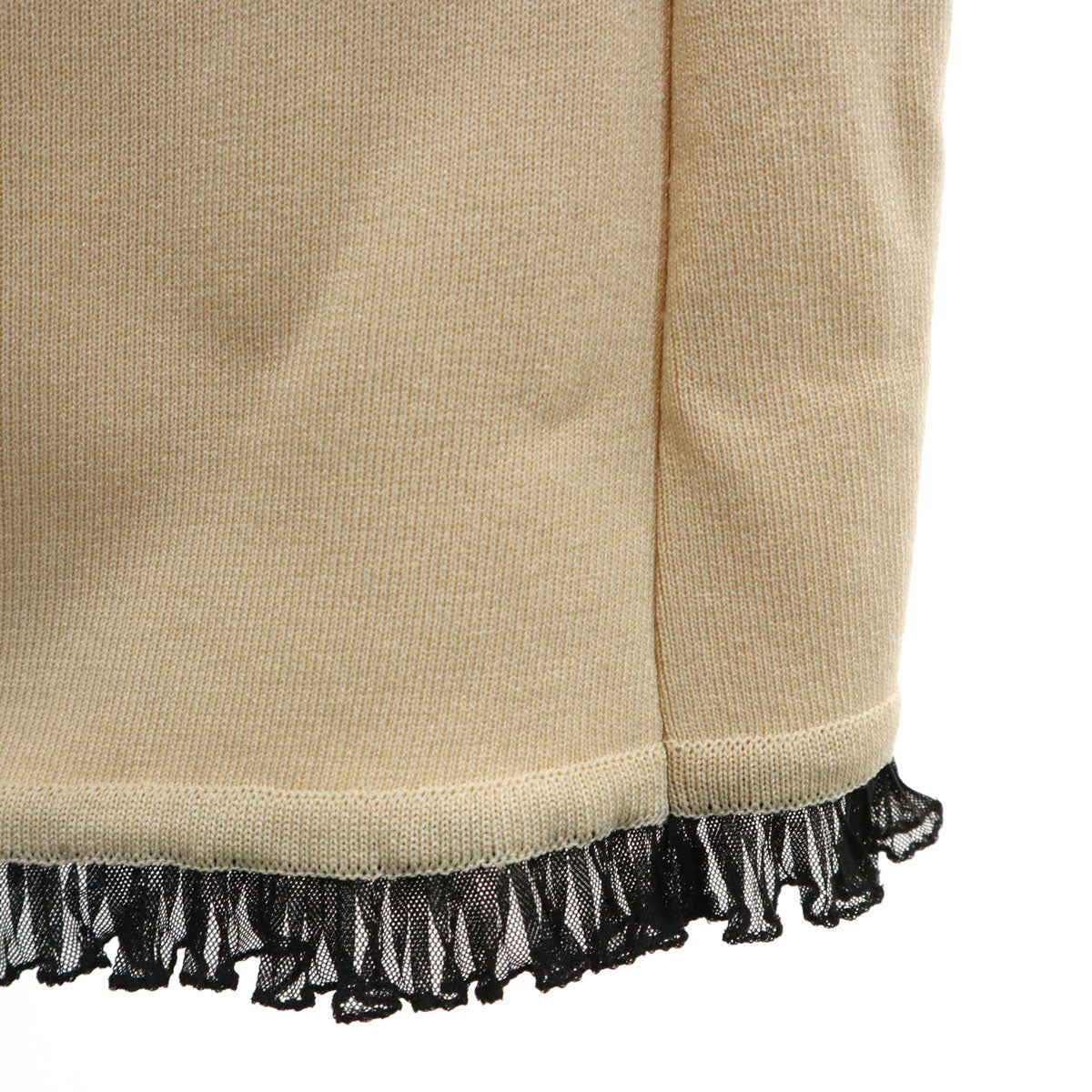 Rene ルネ ノースリーブ ニット ワンピース 36 ベージュ レディース