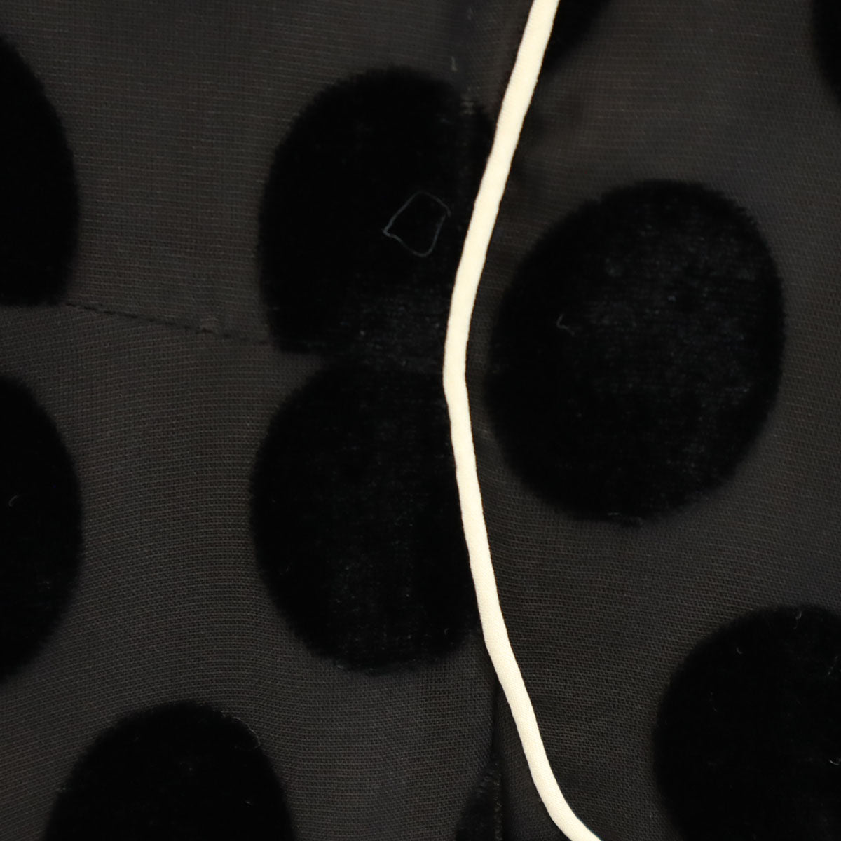 CLANE クラネ ドット柄 長袖 シアー ロングワンピース 1 ブラック 水玉 レディース