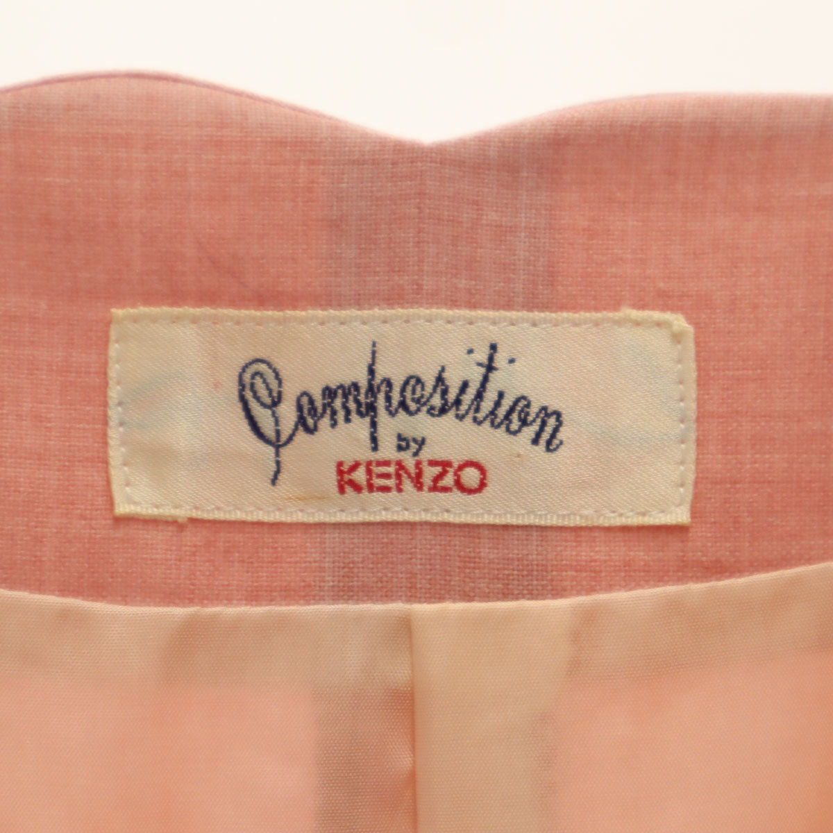 Composition by KENZO コンポジションバイケンゾー 90s 日本製 オールド ワンピース 38 ピンク レディース