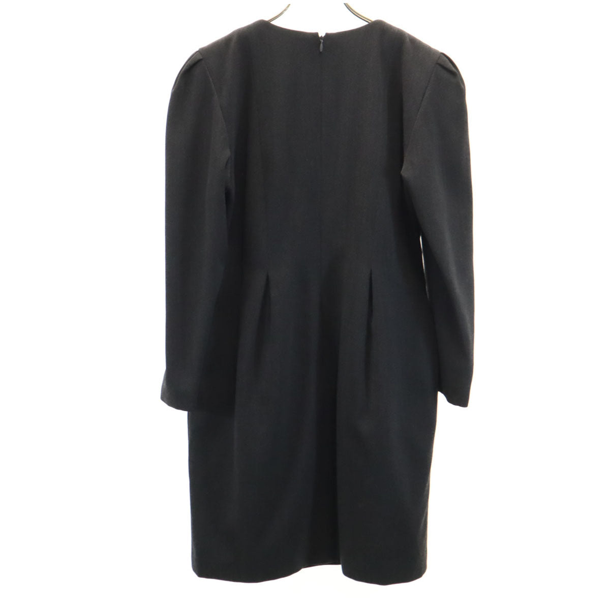 FOXEY BOUTIQUE フォクシー ブティック 日本製 ミニワンピース 40 チャコールグレー レディース