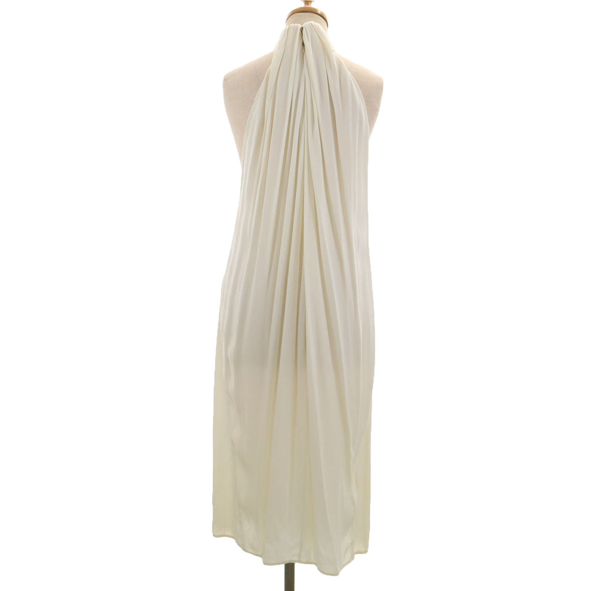 DSQUARED2 ディースクエアード イタリア製 ノースリーブ ホルターネック ロングワンピース 40 アイボリー レディース
