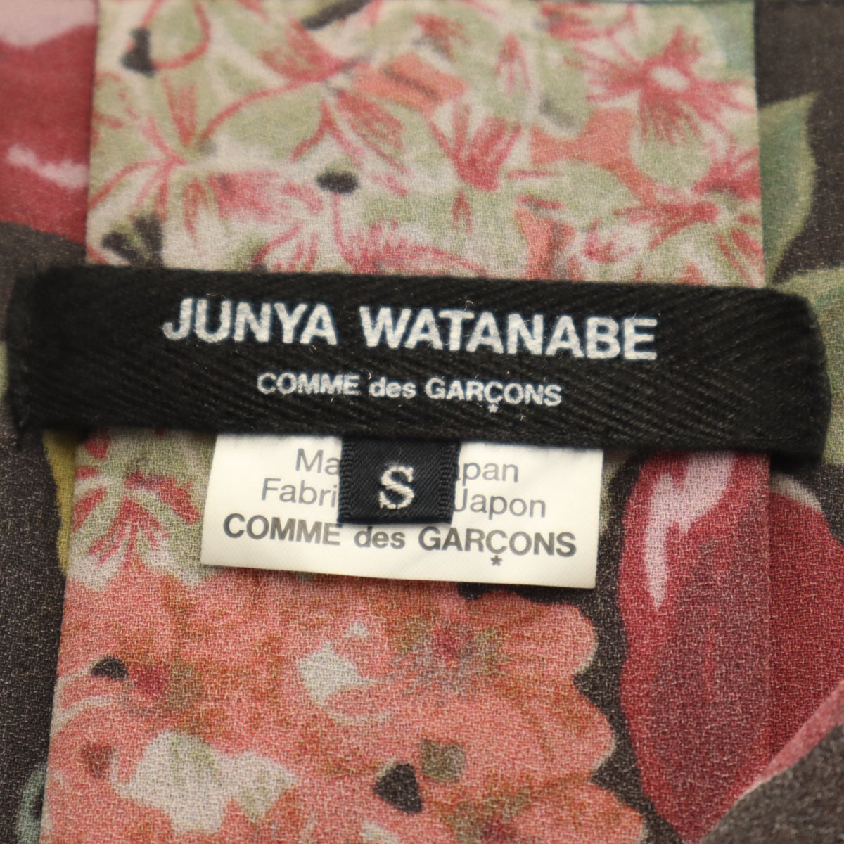 JUNYA WATANABE COMME des GARCONS ジュンヤワタナベコムデギャルソン 2018年 日本製 ドッキング マウンテンパーカー S ブラック レディース