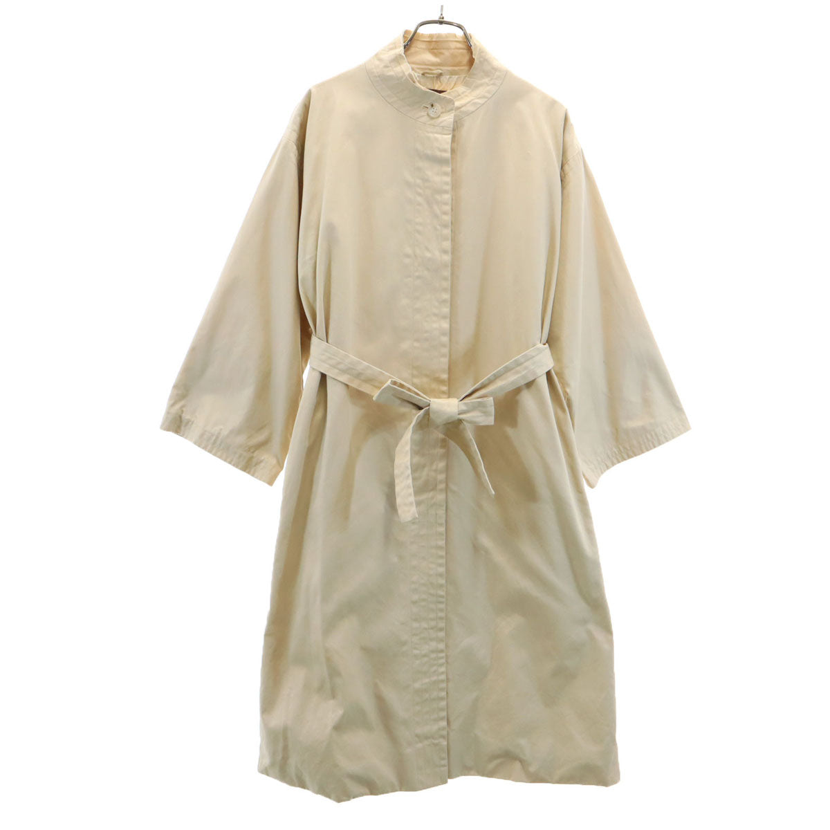 YVES SAINT LAURENT イヴサンローラン 80s ヴィンテージ ロングコート T9 ベージュ レディース