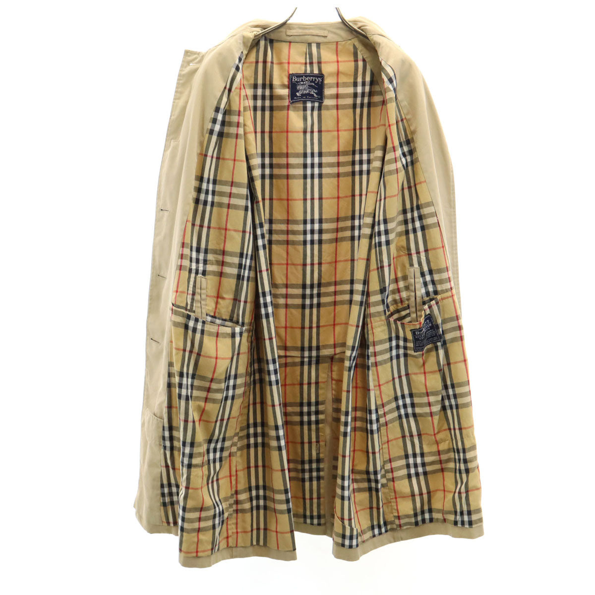 Burberrys バーバリーズ 80s 英国製 ヴィンテージ ステンカラーコート ベージュ レディース