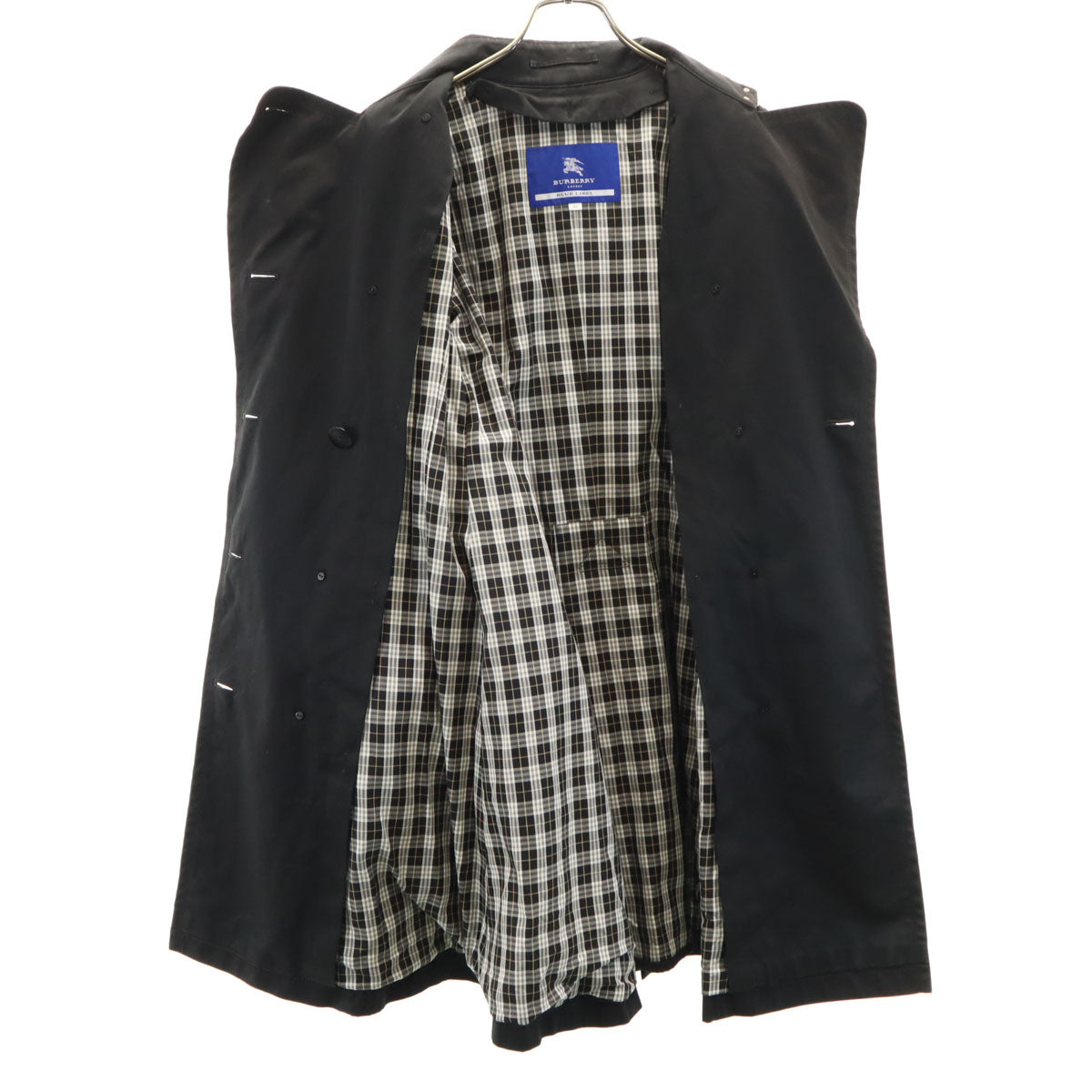 BURBERRY LONDON BLUE LABEL バーバリー ロンドン ブルーレーベル トレンチコート 40 ブラック レディース