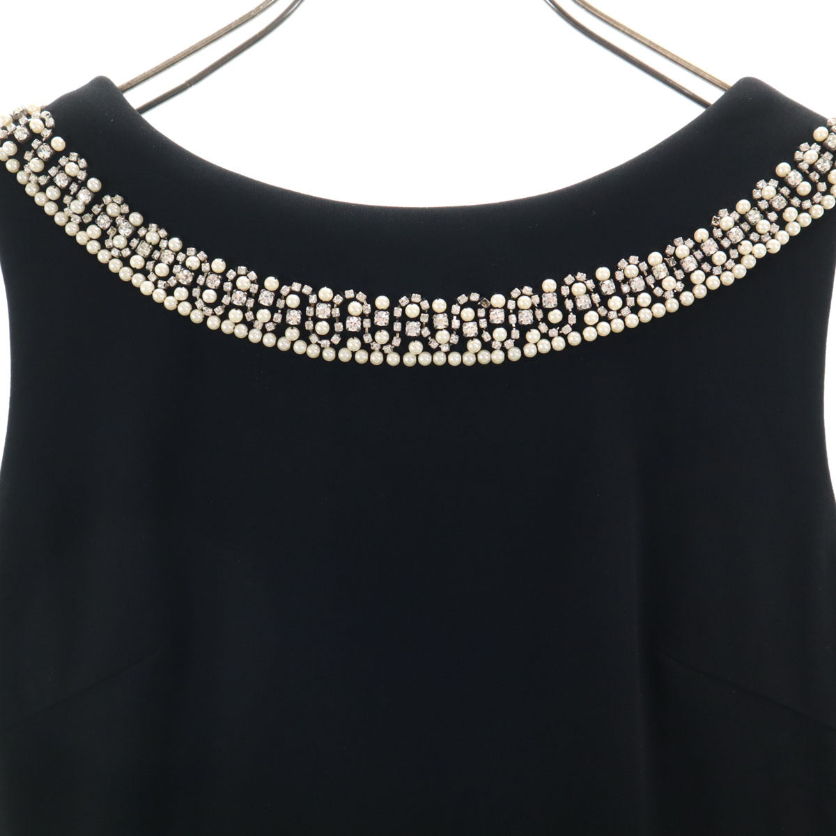 Diagram ダイアグラム ノースリーブ ミニワンピース 36 ブラック レディース