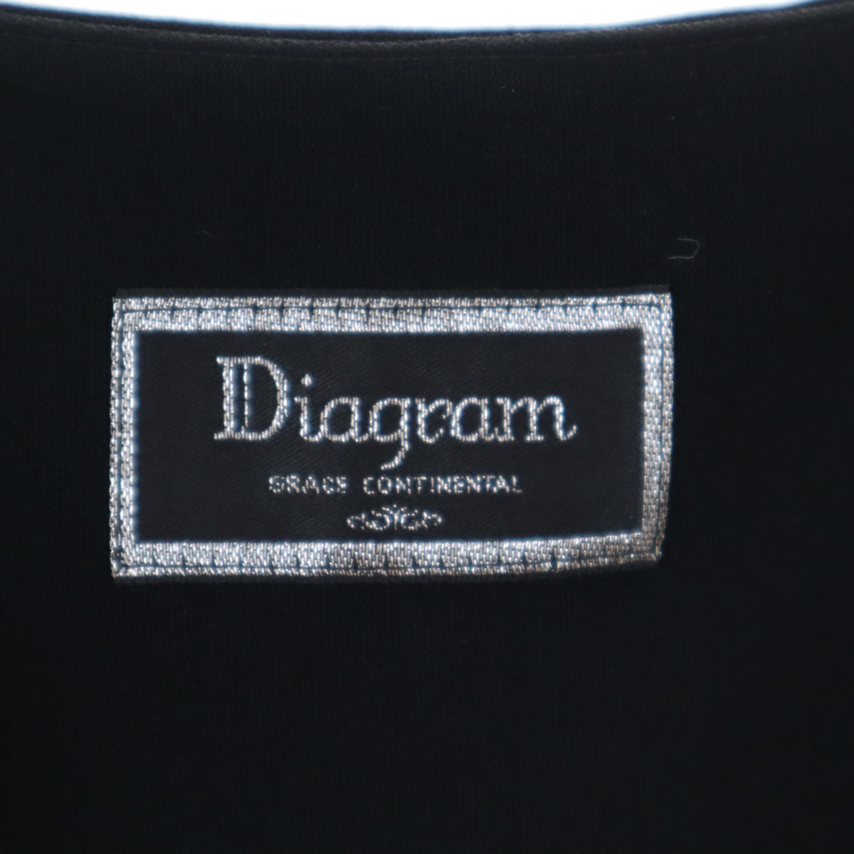 Diagram ダイアグラム ノースリーブ ミニワンピース 36 ブラック レディース