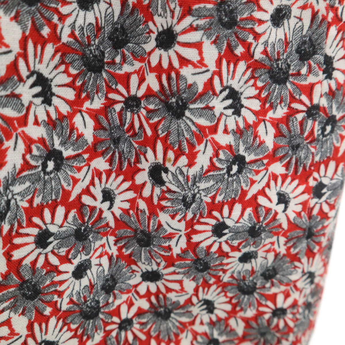 BEAMS LIGHTS ビームスライツ 花柄 ノースリーブ ミニワンピース 36 レッド レディース