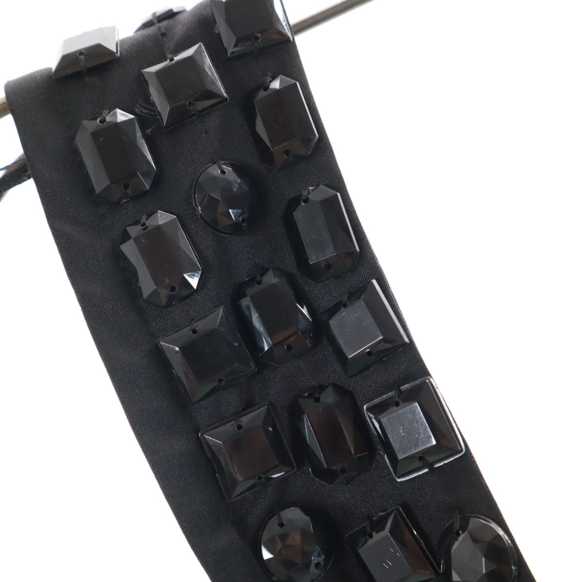 ZARA WOMAN ザラウーマン ノースリーブ ミニワンピース M ブラック ビジュー装飾 レディース