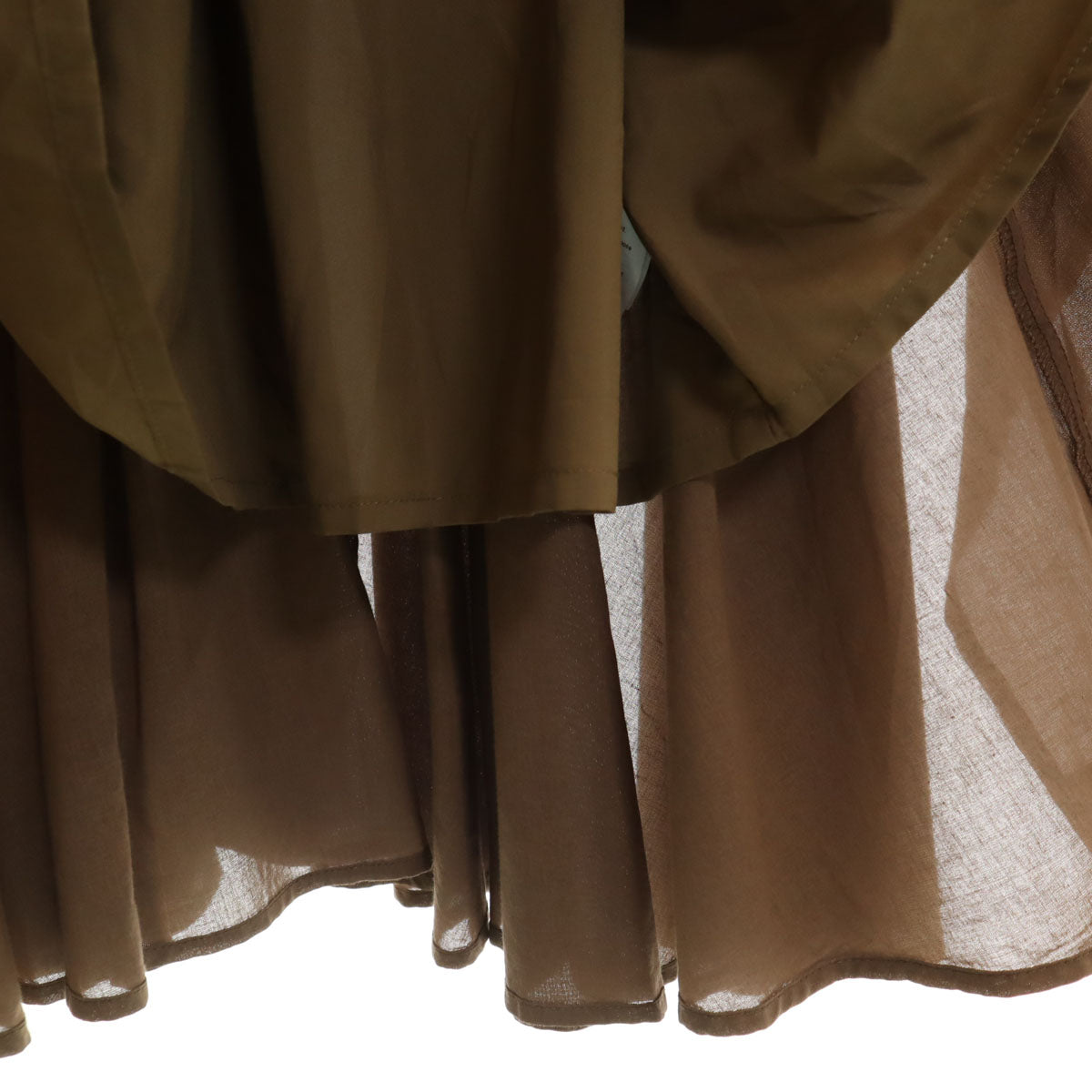 FRAY I.D フレイアイディー ノースリーブ ニット切替 ロングワンピース F ブラウン レディース