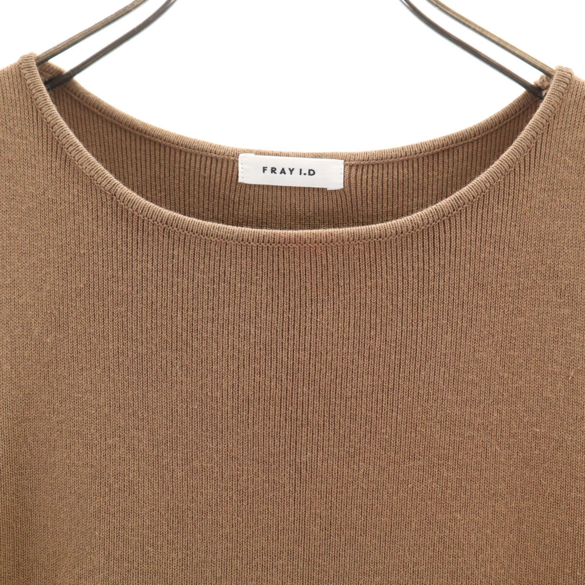 FRAY I.D フレイアイディー ノースリーブ ニット切替 ロングワンピース F ブラウン レディース