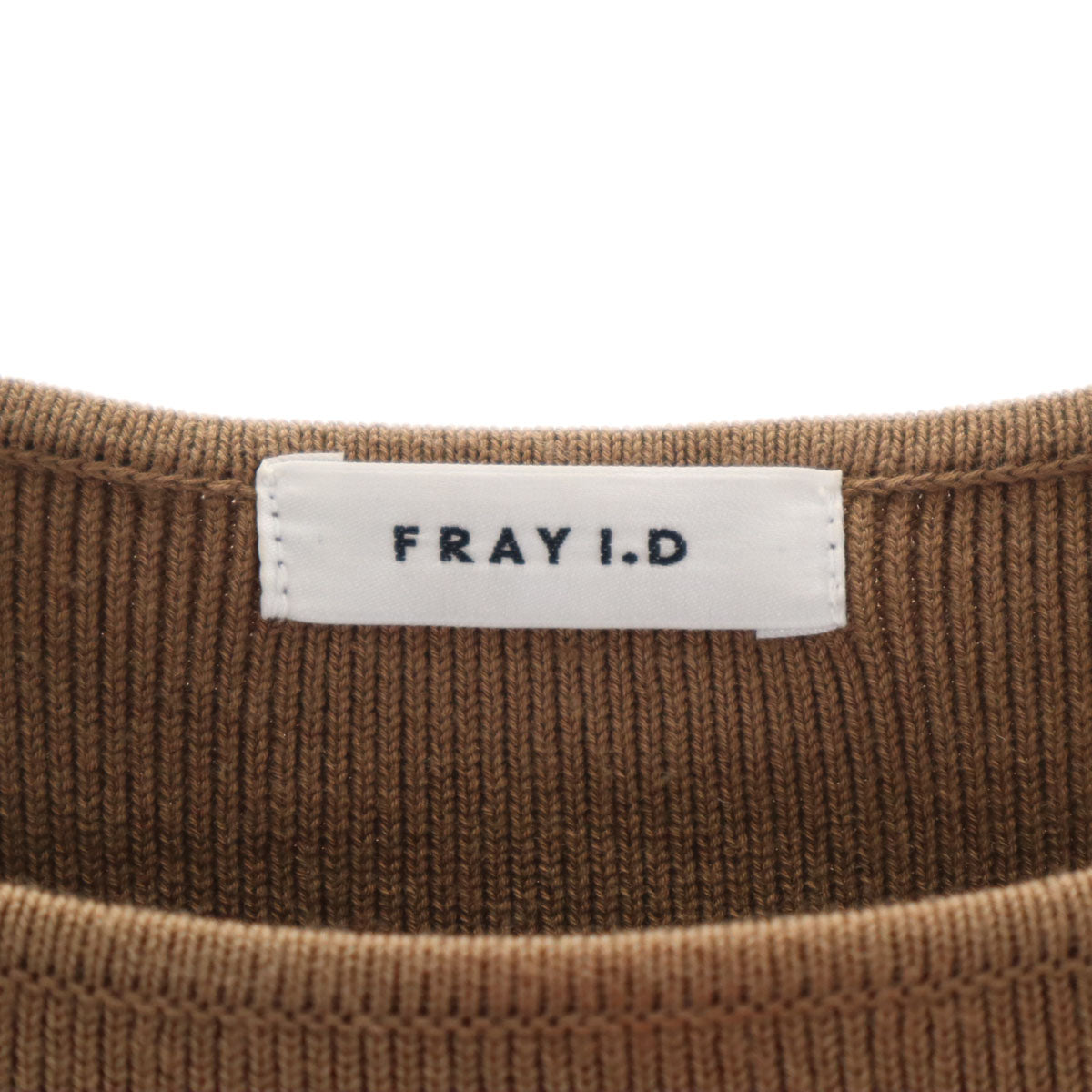 FRAY I.D フレイアイディー ノースリーブ ニット切替 ロングワンピース F ブラウン レディース