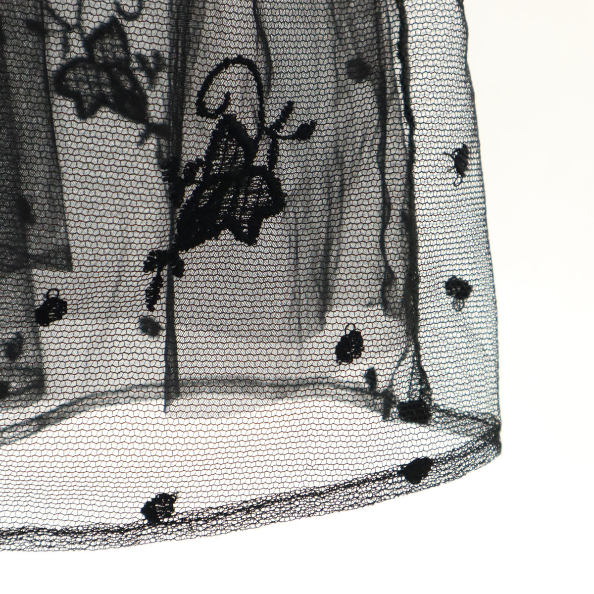 AMERI UNDRESSED アメリ 長袖 レース ロング カーディガン M 黒 レディース