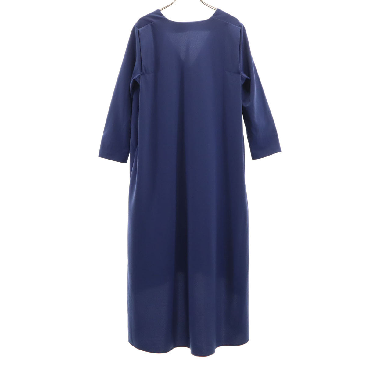 ADORE アドーア 日本製 長袖 ロングワンピース 38 ネイビー系 レディース