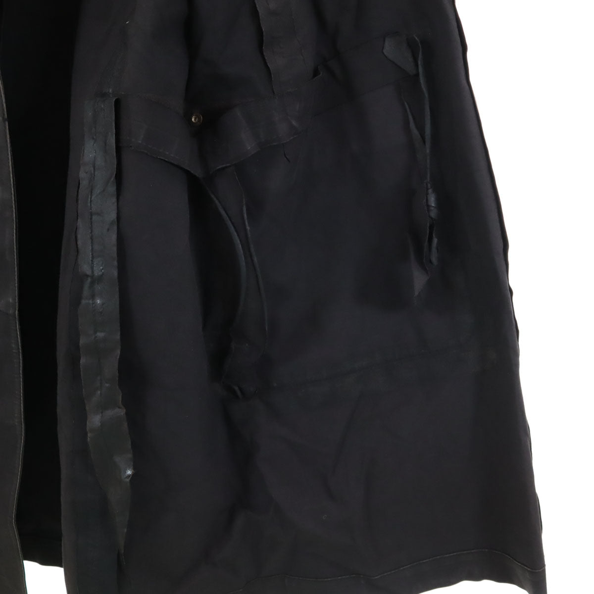 HERMES エルメス スコットランド製 ステンカラーコート M ブラウン系 比翼 レディース