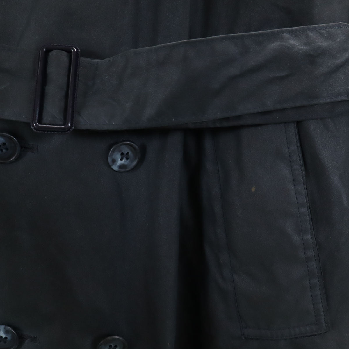 Barbour バブアー 90s 3ワラント TRENCH COAT オールド オイルド トレンチコート C36 グレー系 メンズ