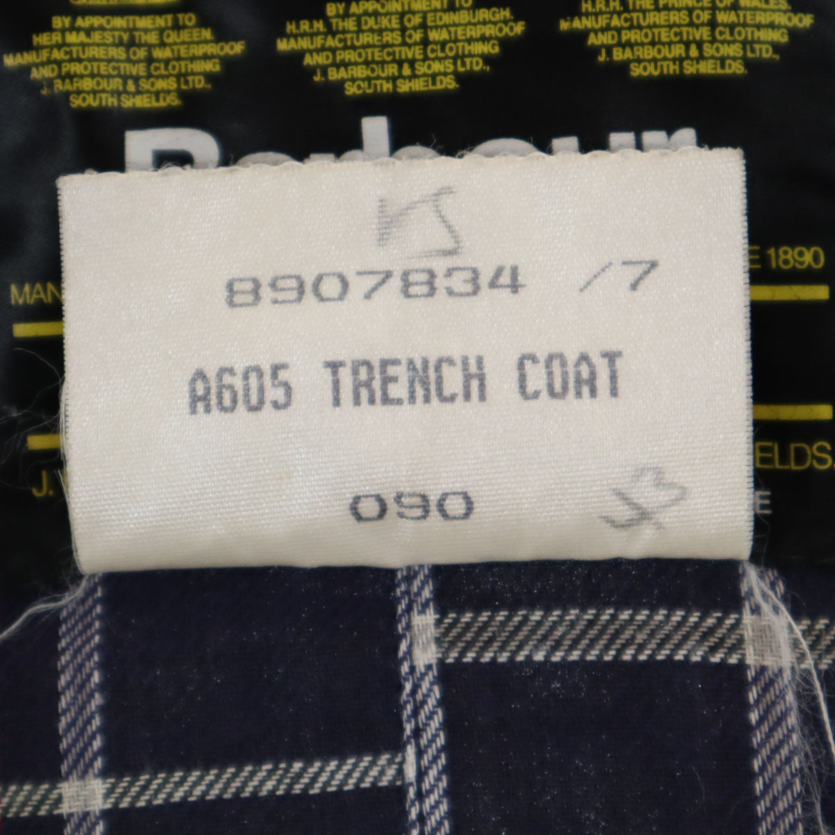 Barbour バブアー 90s 3ワラント TRENCH COAT オールド オイルド トレンチコート C36 グレー系 メンズ