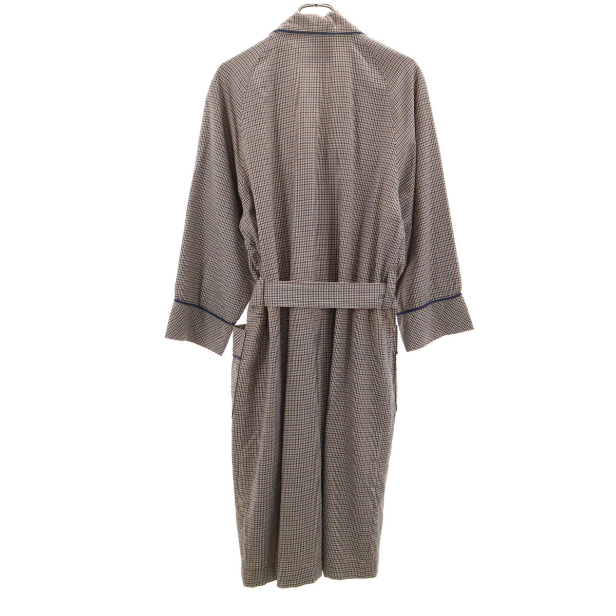 Aquascutum アクアスキュータム 80s 90s ロング ガウン M ネイビー系 メンズ