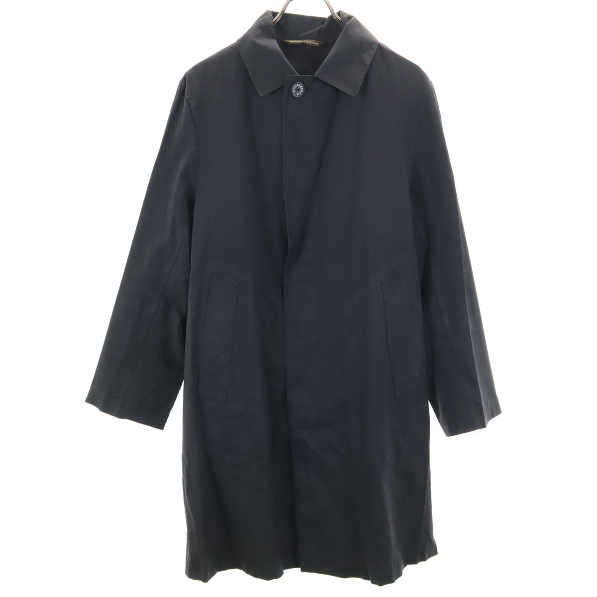Mackintosh マッキントッシュ イギリス製 ステンカラーコート 36 ブラック系 メンズ